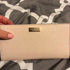 Kate spade bifold snap wallet - light pink